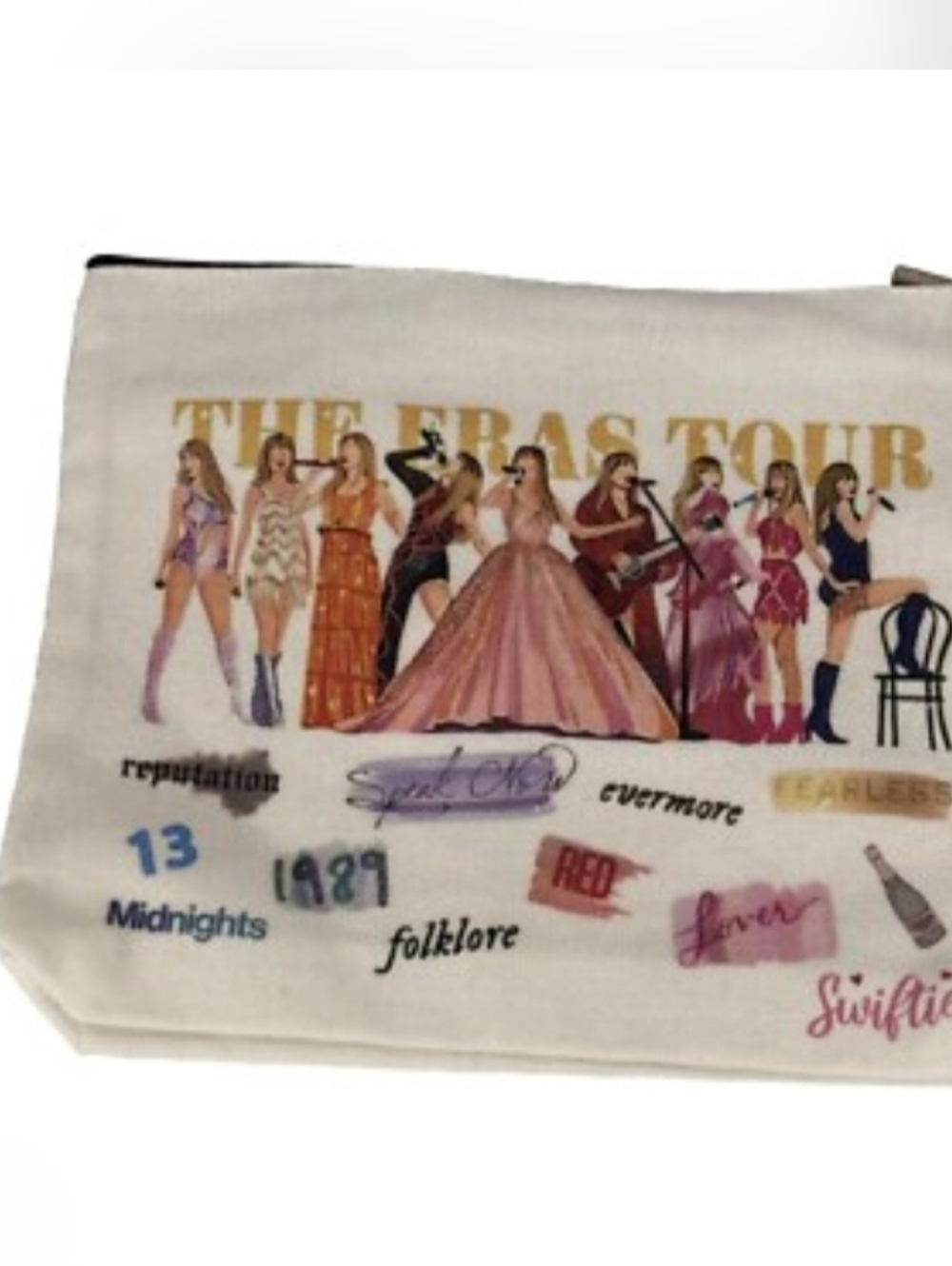 Taylor Swift The Eras Tour Pink Graphic Cosmetic Bag